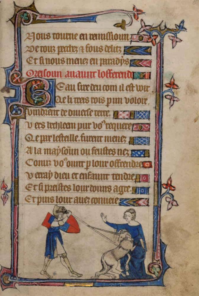 Sample page - British Library Yates Thompson MS 13