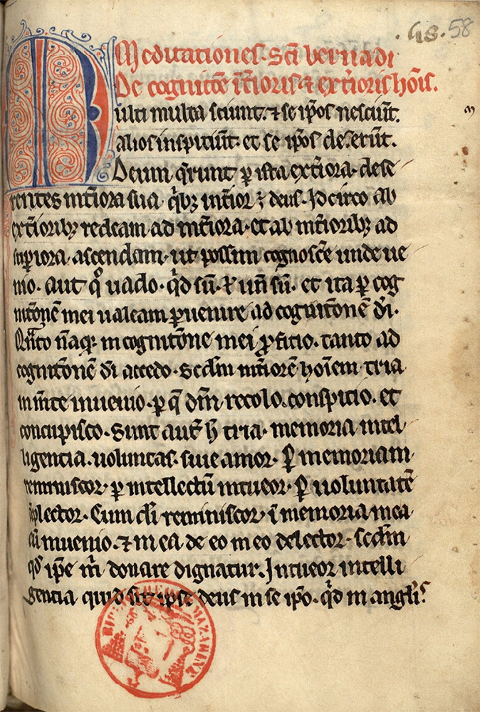 Sample page - Bibliothèque Mazarine Ms 0742