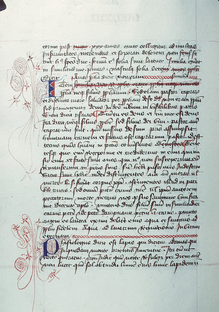 Sample page - Bibliothèque Municipale de Tours MS 312