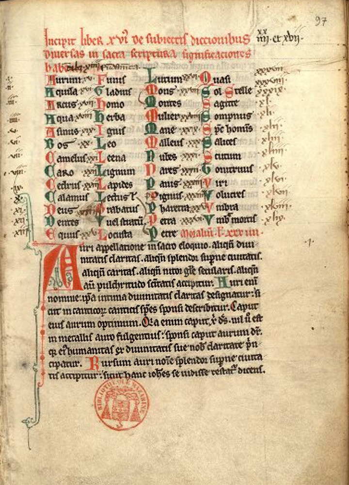 Sample page - Bibliothèque Mazarine Ms 1029