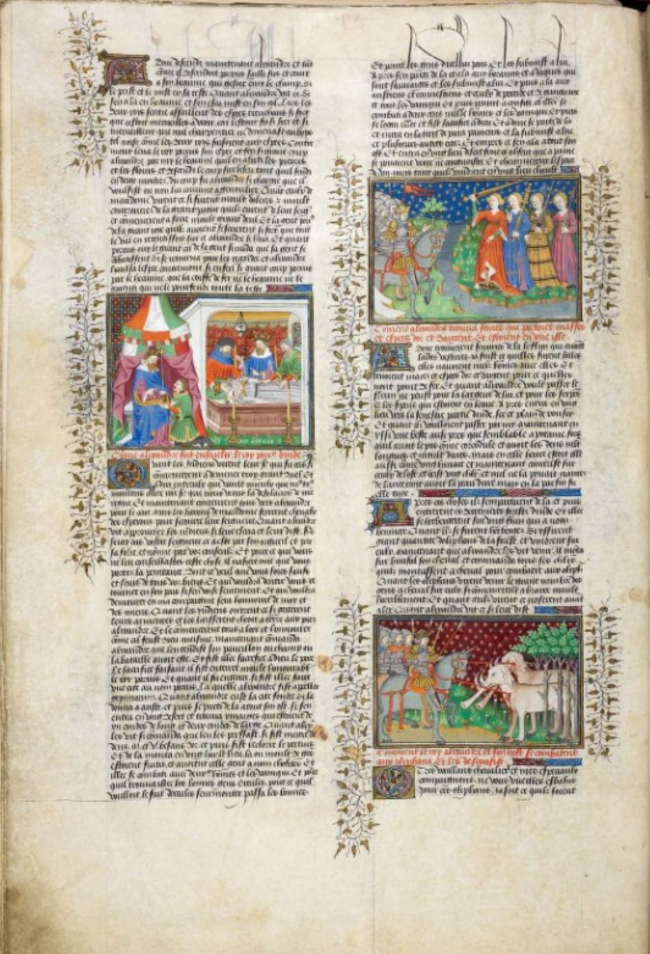 Sample page - British Library Royal MS 15 E. vi