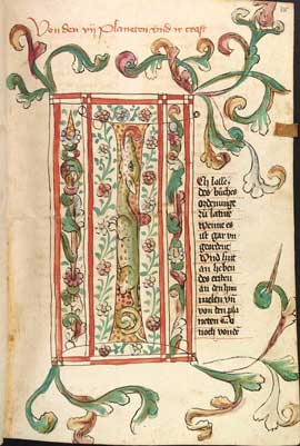 Sample page - Heidelberg University Cod. Pal. germ. 300