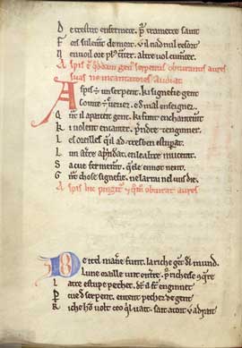 Sample page - British Library Cotton MS Nero A V