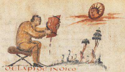 Man cured of dropsy by an Indian stone