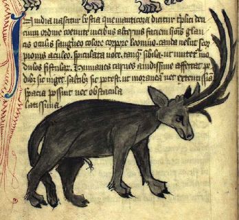 A large stag-like creature