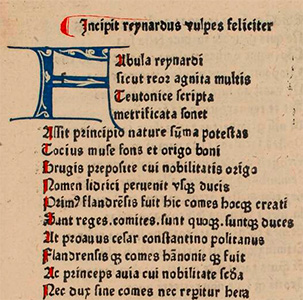Reynardus Vulpes, 1474